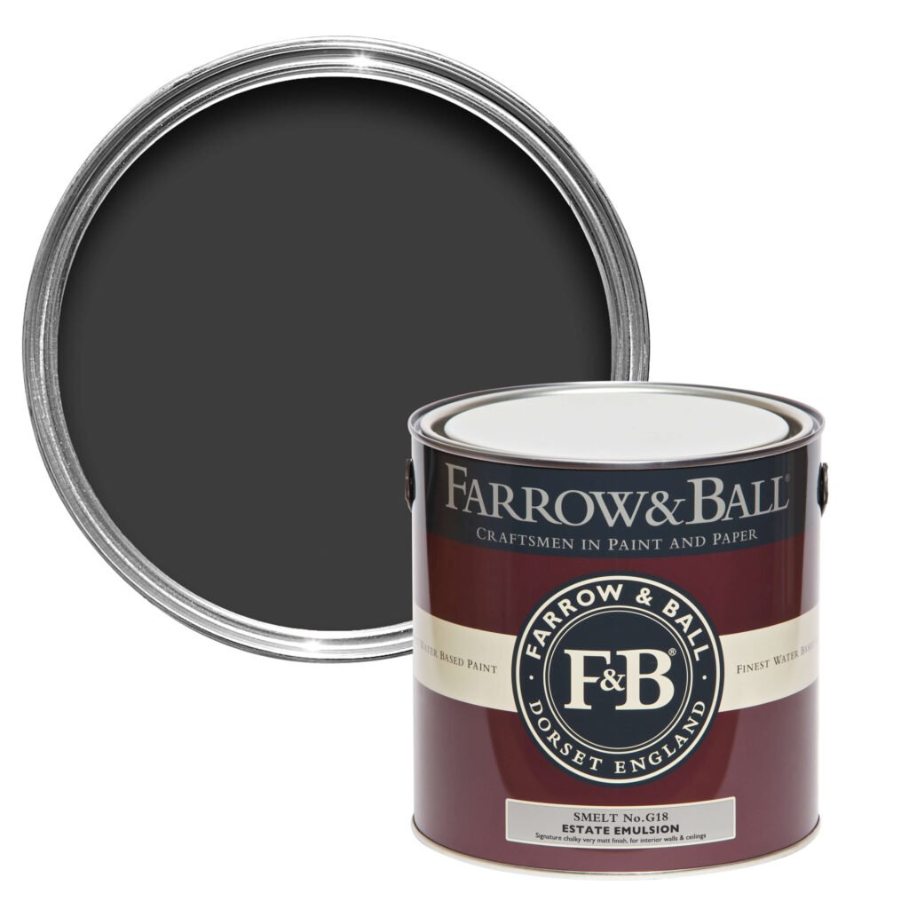 US Gallon Flat Eggshell Smelt Black No.G18