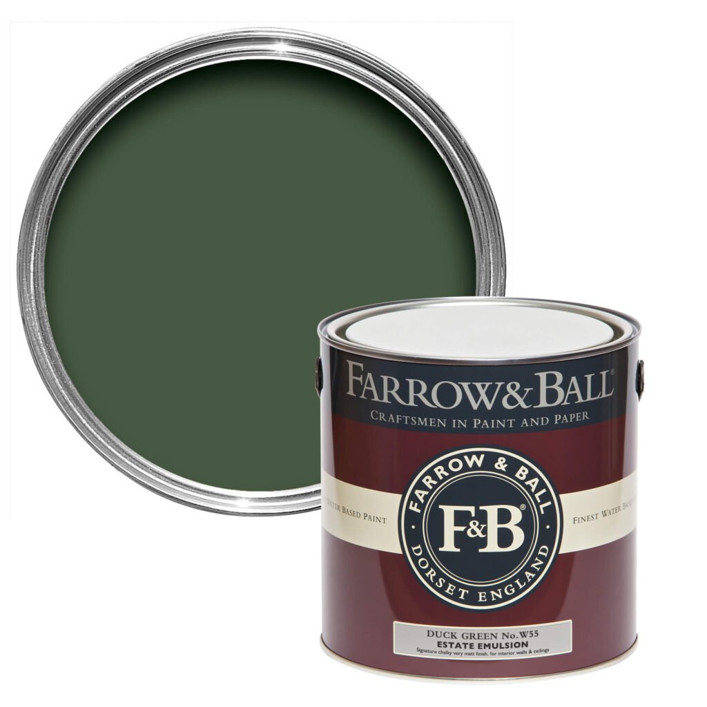 US Gallon Flat Eggshell Duck Green No.W55